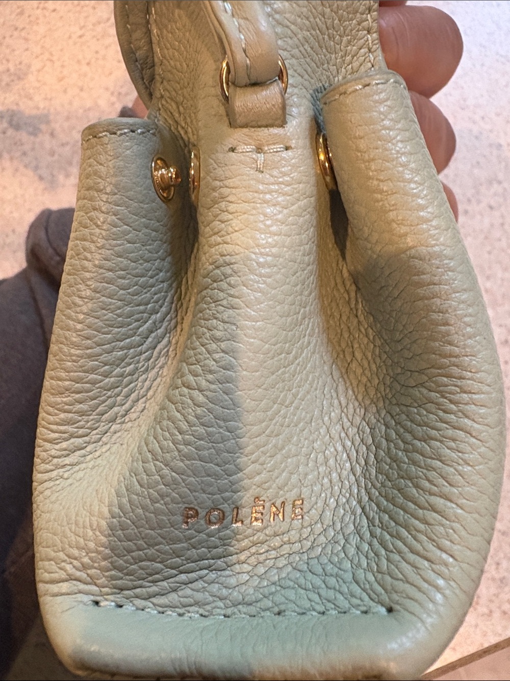 Polène Numéro Neuf MICRO Bag in Light Sage Green - Picture 15 of 16